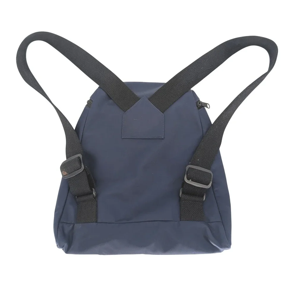 VTG 90s Y2K Kate Spade Nylon Backpack Small Navy Blue Mini Zip Pocket Preppy